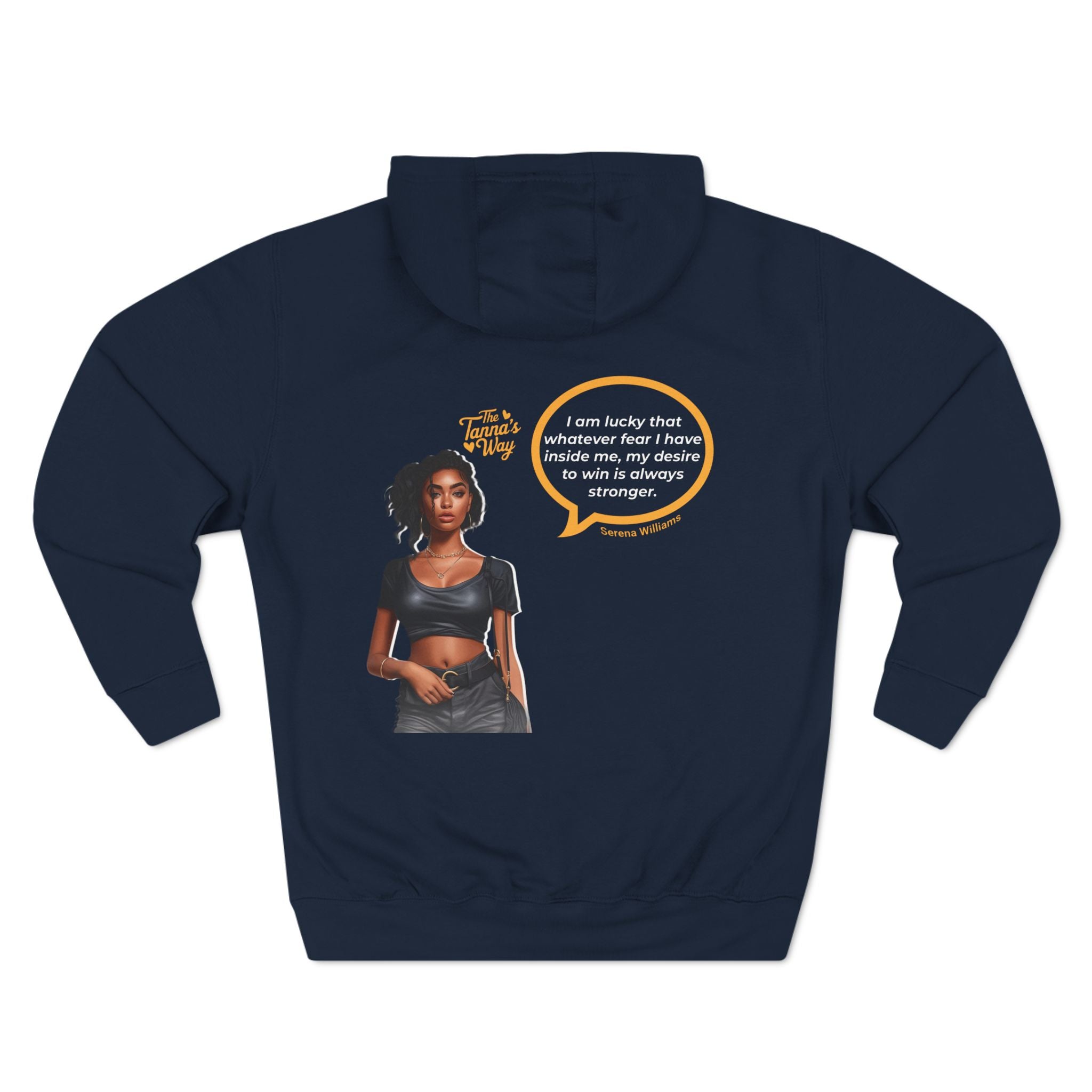 Serena Williams | Three-Panel Fleece Hoodie